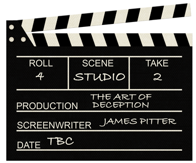 Clapperboard for screenplay production